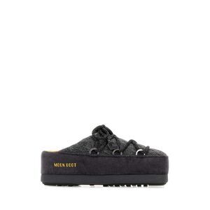 Moon Boot Women Dark Grey Fabric Moon Boot X Guest In Residence  Evx Slippers